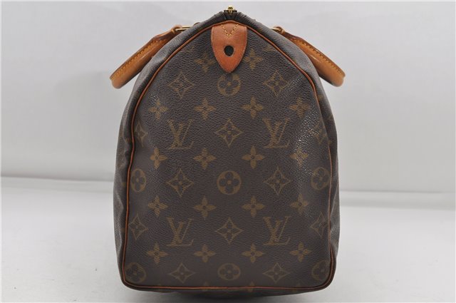 Authentic Louis Vuitton Monogram Speedy 35 Hand Boston Bag M41524 LV 6303D