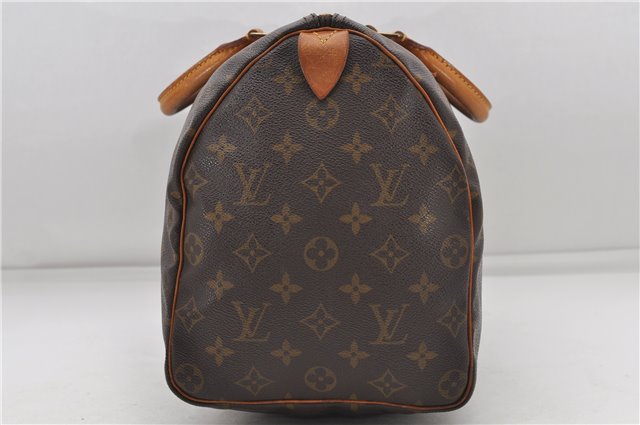 Authentic Louis Vuitton Monogram Speedy 35 Hand Boston Bag M41524 LV 6303D