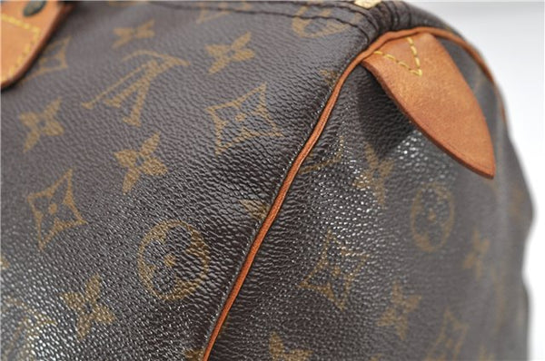 Authentic Louis Vuitton Monogram Speedy 35 Hand Boston Bag M41524 LV 6303D