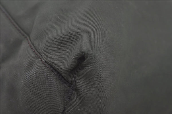 Authentic PRADA Vintage Nylon Tessuto Leather Shoulder Bag Green 6304I