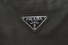Authentic PRADA Vintage Nylon Tessuto Leather Shoulder Bag Green 6304I