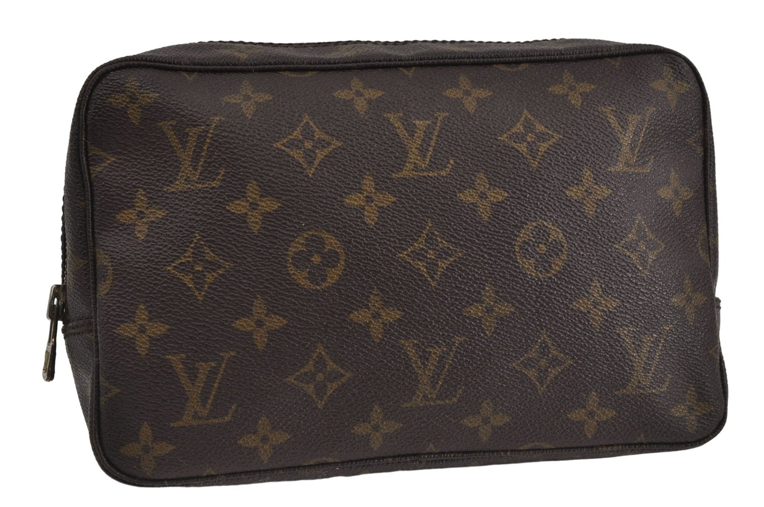 Auth Louis Vuitton Monogram Trousse Toilette 23 Clutch Hand Bag M47524 LV 6305D