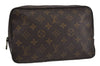 Auth Louis Vuitton Monogram Trousse Toilette 23 Clutch Hand Bag M47524 LV 6305D