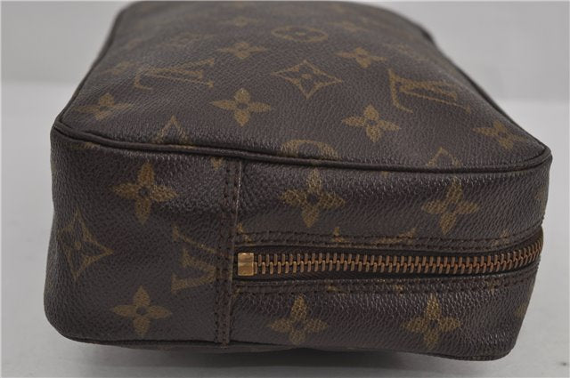 Auth Louis Vuitton Monogram Trousse Toilette 23 Clutch Hand Bag M47524 LV 6305D