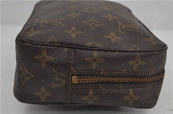 Auth Louis Vuitton Monogram Trousse Toilette 23 Clutch Hand Bag M47524 LV 6305D