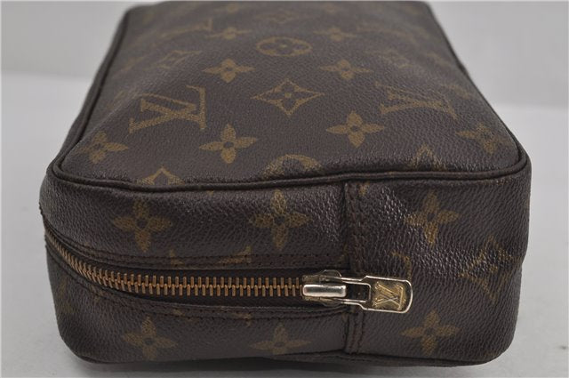Auth Louis Vuitton Monogram Trousse Toilette 23 Clutch Hand Bag M47524 LV 6305D