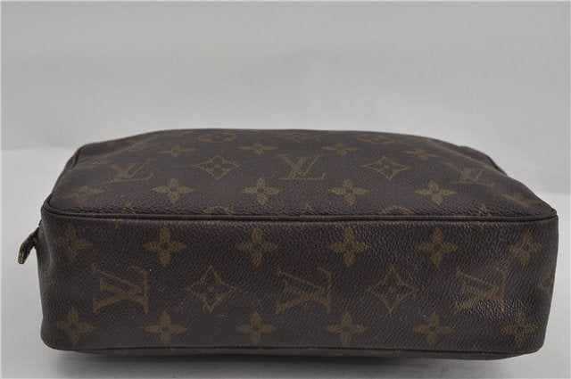 Auth Louis Vuitton Monogram Trousse Toilette 23 Clutch Hand Bag M47524 LV 6305D