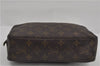 Auth Louis Vuitton Monogram Trousse Toilette 23 Clutch Hand Bag M47524 LV 6305D