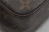 Auth Louis Vuitton Monogram Trousse Toilette 23 Clutch Hand Bag M47524 LV 6305D