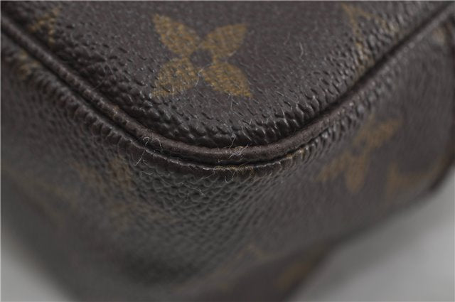 Auth Louis Vuitton Monogram Trousse Toilette 23 Clutch Hand Bag M47524 LV 6305D