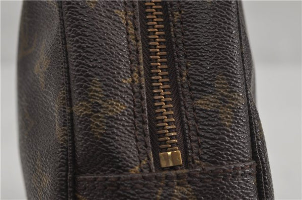 Auth Louis Vuitton Monogram Trousse Toilette 23 Clutch Hand Bag M47524 LV 6305D