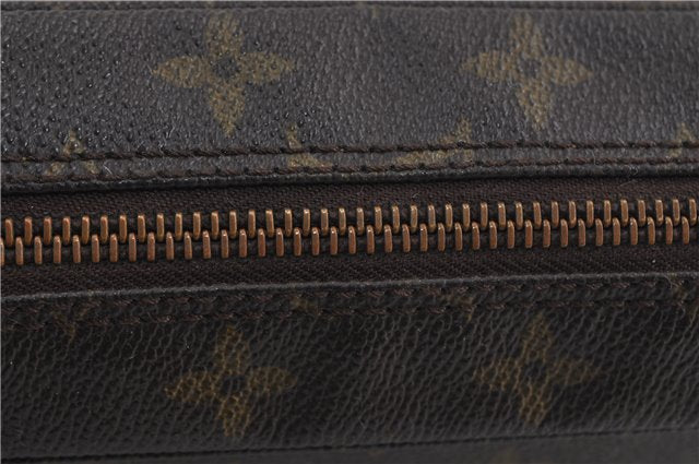 Auth Louis Vuitton Monogram Trousse Toilette 23 Clutch Hand Bag M47524 LV 6305D