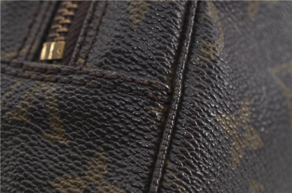 Auth Louis Vuitton Monogram Trousse Toilette 23 Clutch Hand Bag M47524 LV 6305D