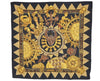 Authentic HERMES Carre 90 Scarf "L'OR DES CHEFS" Silk Black Box 6305I