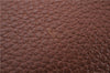 Authentic Burberrys Vintage Leather Hand Boston Bag Brown 6307D