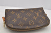 Authentic Louis Vuitton Monogram Pochette Cosmetic Pouch M47515 LV 6308I