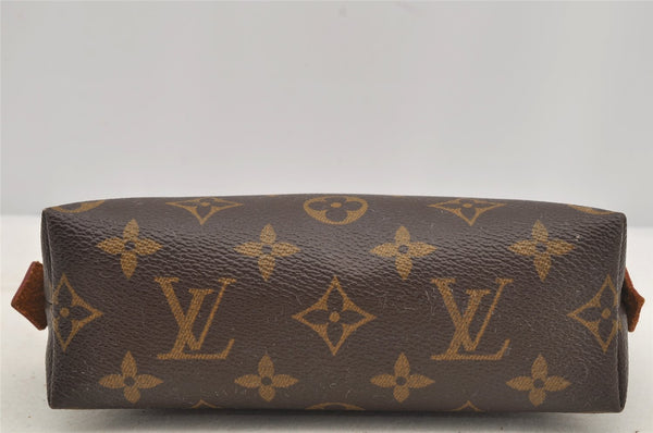 Authentic Louis Vuitton Monogram Pochette Cosmetic Pouch M47515 LV 6308I