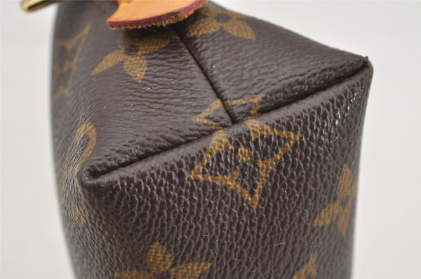 Authentic Louis Vuitton Monogram Pochette Cosmetic Pouch M47515 LV 6308I
