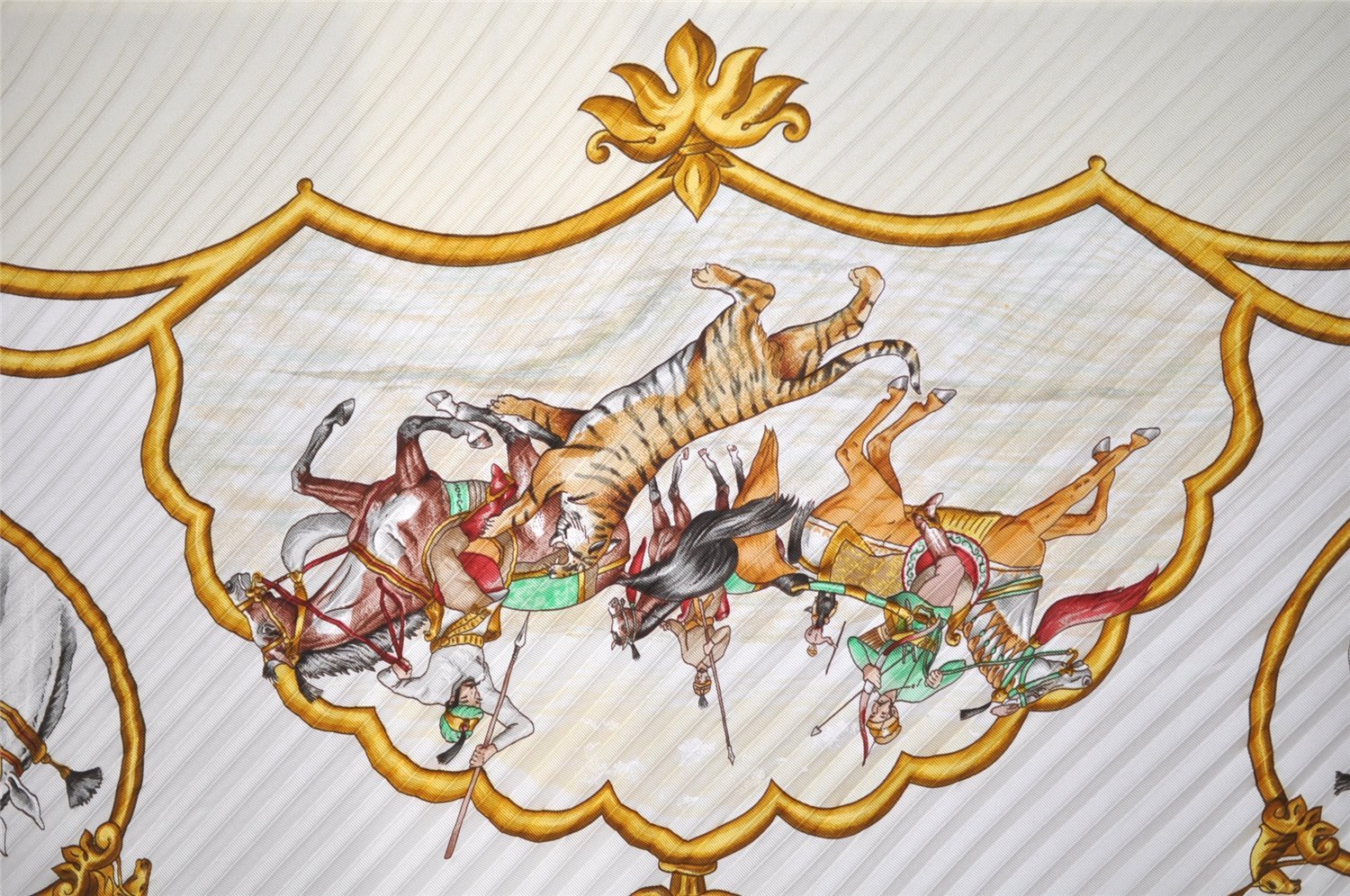 Authentic HERMES Pleats Scarf 