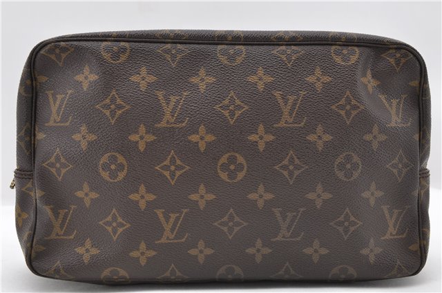 Auth LOUIS VUITTON Monogram Trousse Toilette 28 Clutch Hand Bag M47522 LV 6310C