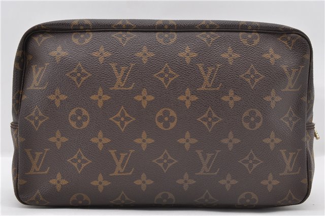 Auth LOUIS VUITTON Monogram Trousse Toilette 28 Clutch Hand Bag M47522 LV 6310C