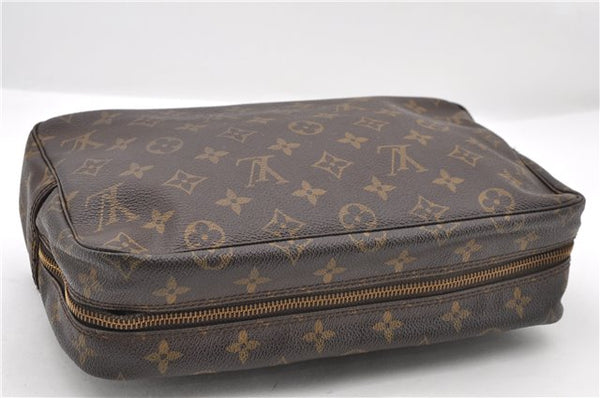 Auth LOUIS VUITTON Monogram Trousse Toilette 28 Clutch Hand Bag M47522 LV 6310C