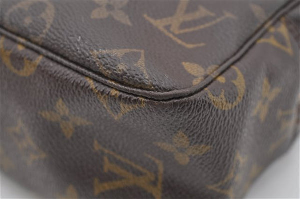Auth LOUIS VUITTON Monogram Trousse Toilette 28 Clutch Hand Bag M47522 LV 6310C
