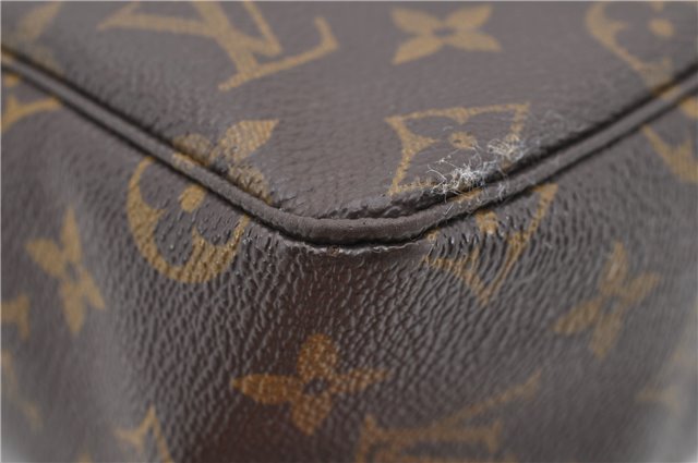 Auth LOUIS VUITTON Monogram Trousse Toilette 28 Clutch Hand Bag M47522 LV 6310C