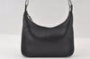 Authentic GUCCI Vintage Shoulder Bag Purse Leather 0013812 Black 6311I