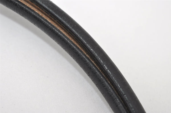 Authentic GUCCI Vintage Shoulder Bag Purse Leather 0013812 Black 6311I