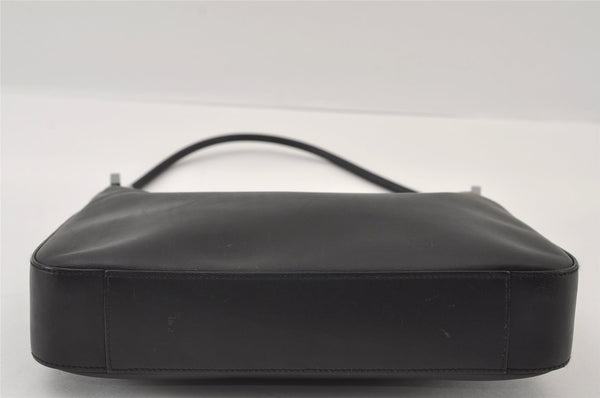 Authentic GUCCI Vintage Shoulder Bag Purse Leather 0013812 Black 6311I