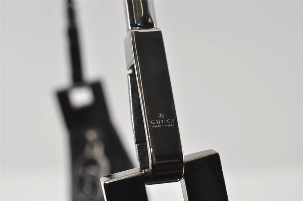 Authentic GUCCI Vintage Shoulder Bag Purse Leather 0013812 Black 6311I