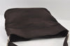 Authentic Salvatore Ferragamo Vara Shoulder Bag Canvas Leather Brown SF 6314I