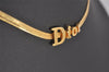 Authentic Christian Dior Vintage Gold Tone Chain Pendant Necklace CD 6315I