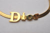 Authentic Christian Dior Vintage Gold Tone Chain Pendant Necklace CD 6315I