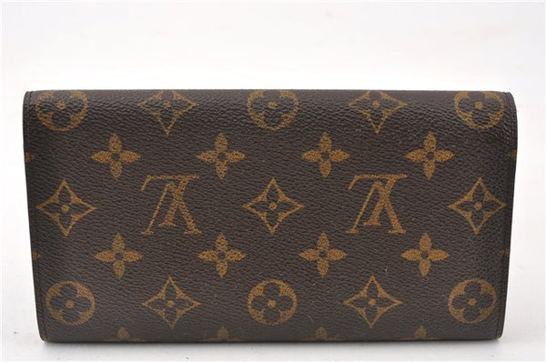 Auth Louis Vuitton Monogram Pochette Porte Monnaie Credit Wallet M61725 LV 6316F