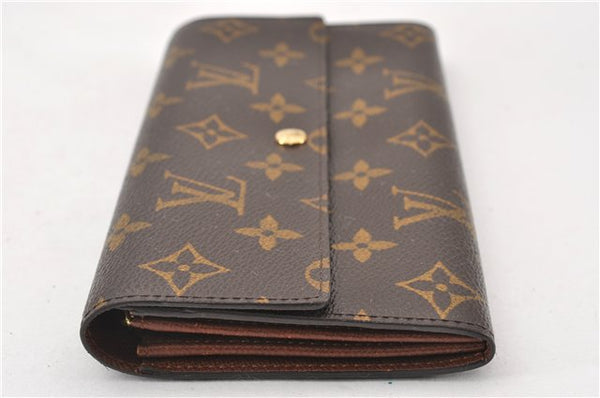 Auth Louis Vuitton Monogram Pochette Porte Monnaie Credit Wallet M61725 LV 6316F