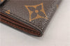 Auth Louis Vuitton Monogram Pochette Porte Monnaie Credit Wallet M61725 LV 6316F