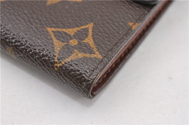 Auth Louis Vuitton Monogram Pochette Porte Monnaie Credit Wallet M61725 LV 6316F