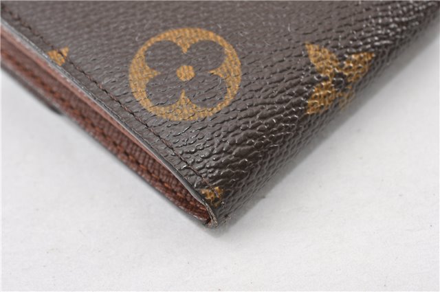 Auth Louis Vuitton Monogram Pochette Porte Monnaie Credit Wallet M61725 LV 6316F