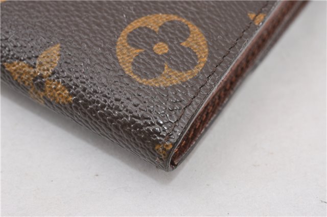 Auth Louis Vuitton Monogram Pochette Porte Monnaie Credit Wallet M61725 LV 6316F