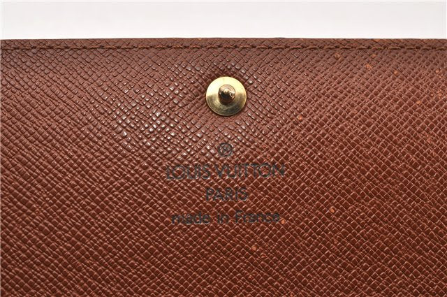 Auth Louis Vuitton Monogram Pochette Porte Monnaie Credit Wallet M61725 LV 6316F