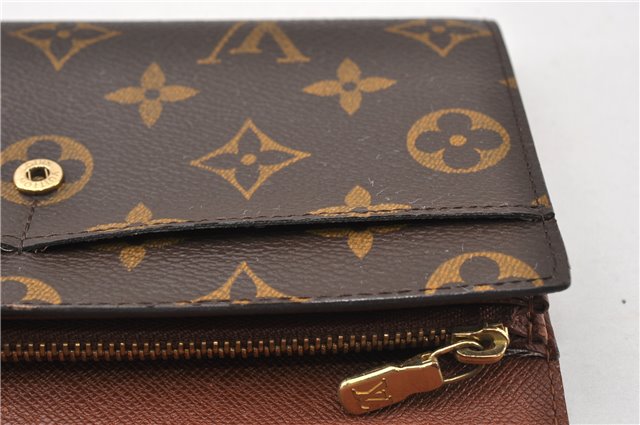 Auth Louis Vuitton Monogram Pochette Porte Monnaie Credit Wallet M61725 LV 6316F