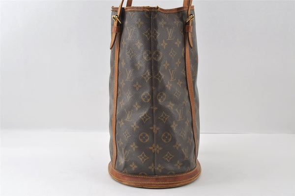 Authentic Louis Vuitton Monogram Bucket GM Shoulder Tote Bag M42236 Junk 6316I