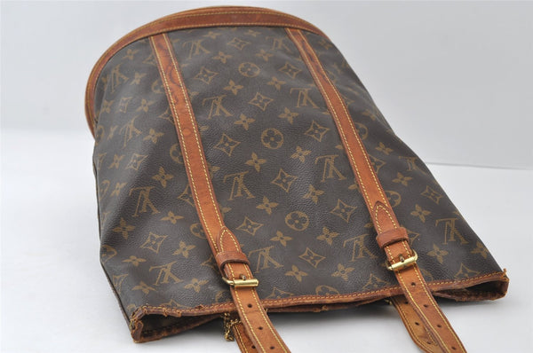 Authentic Louis Vuitton Monogram Bucket GM Shoulder Tote Bag M42236 Junk 6316I