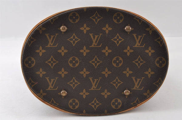 Authentic Louis Vuitton Monogram Bucket GM Shoulder Tote Bag M42236 Junk 6316I
