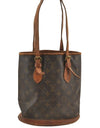 Authentic Louis Vuitton Monogram Bucket PM Shoulder Bag Old Model Junk 6317I