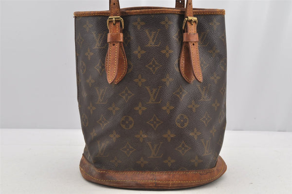 Authentic Louis Vuitton Monogram Bucket PM Shoulder Bag Old Model Junk 6317I