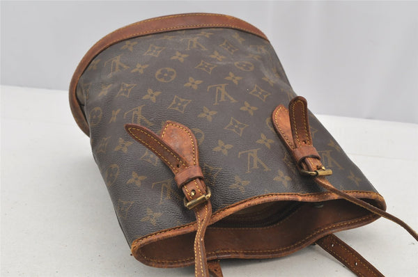 Authentic Louis Vuitton Monogram Bucket PM Shoulder Bag Old Model Junk 6317I