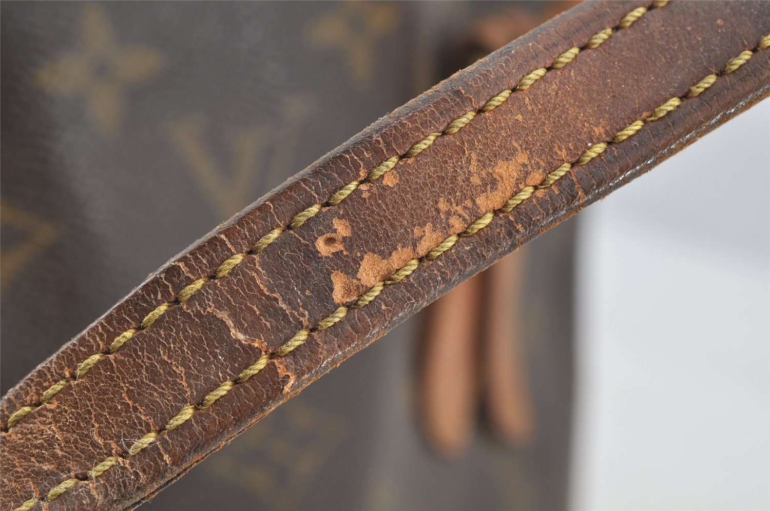 Authentic Louis Vuitton Monogram Bucket PM Shoulder Bag Old Model Junk 6317I